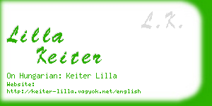 lilla keiter business card